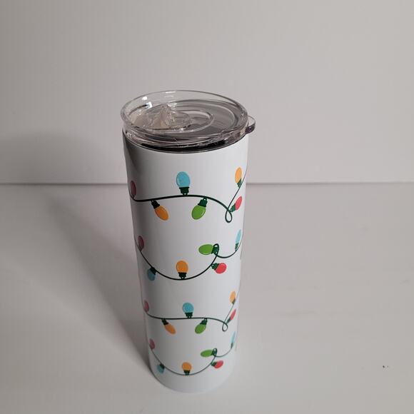 Festive Christmas Lights 20oz Insulated Tumbler - Picture 6 of 14